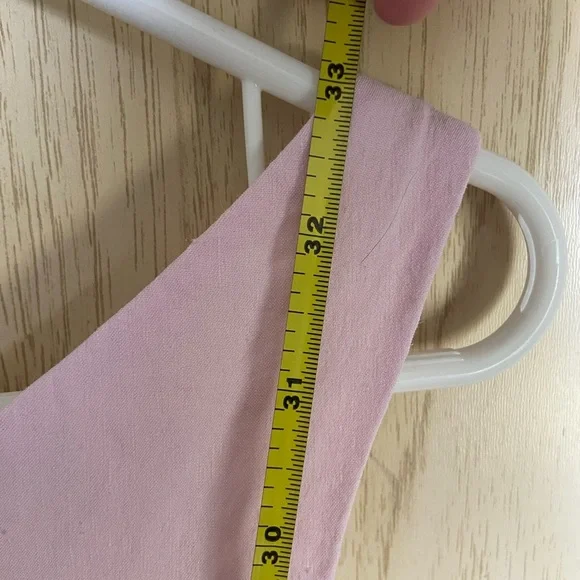 THEORY Ballerina Scoopneck Linen Blend Mini Dress Pink Sz 6